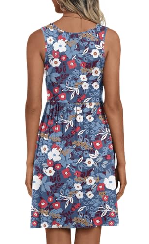 Image of CATHY 2026 Womens Casual Dress Summer Sleeveless Dresses V Neck Wrap Sexy Sundress with Pockets S-2XL