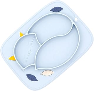 ibasenice 1Pc Tigela De Sucção Placas De Silicone Do Bebê Crianças Placas De Jantar Ventosa Tigelas Para Bebês Placa De Comida Para Bebê Ventosa Prato De Jantar Bandeja De Jantar