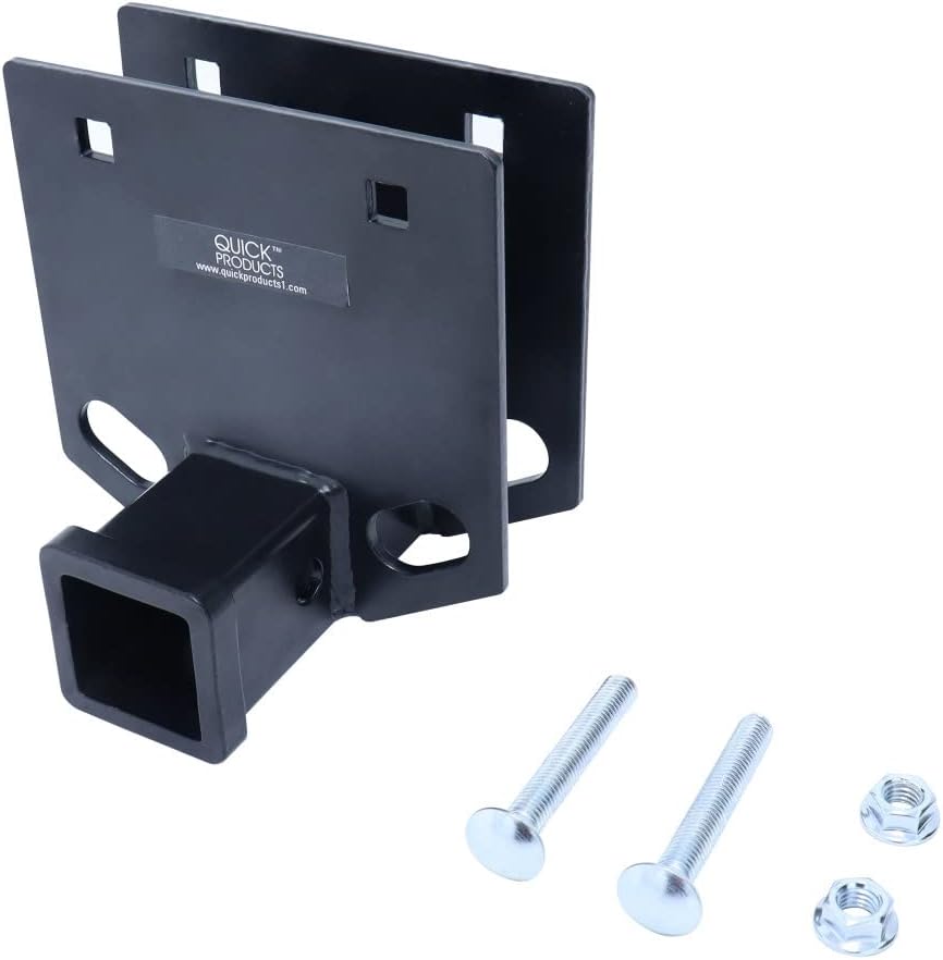 Quick Products QP-DBAR2SB Drop-Down Bumper Receiver Adapter with 2" Receiver - Fits 2" x 4" Bumper