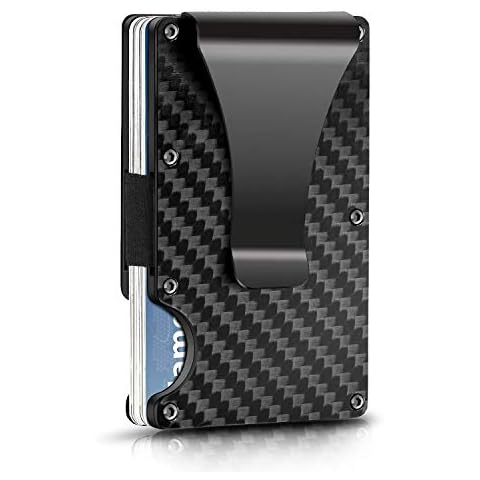 KEDAY Carbon Fiber RFID Blocking Wallet Cover