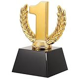 Mini trophée – ce trophée de récompense peut servir de prix pour des jeux de société, des fêtes ou des récompenses en classe ; très pratique, mini trophée de récompense