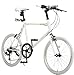 アルテージ 自転車 ミニベロ 20インチ 小径車 シマノ製7段変速 AMV-001 ホワイト