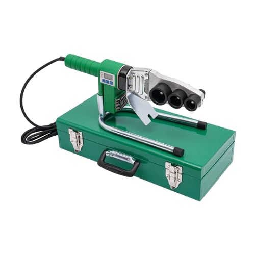 Soldador de manguitos de 1500 W con pantalla digital LED, máquina de soldadura de tubos de 20 – 32 mm, para tubos PPR, PE, PP, HDPE y PPC