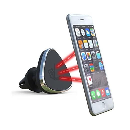 VeoPulse Supporto da Auto Magnetico Nero - Porta Cellulare - (Compatibile con i telefoni iPhone,Samsung Galaxy, Note,HTC,Nokia,Nexus,LG, Huawei.)