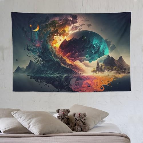 Tapisserie decoration murale de qualite superieure motif paysage feerique