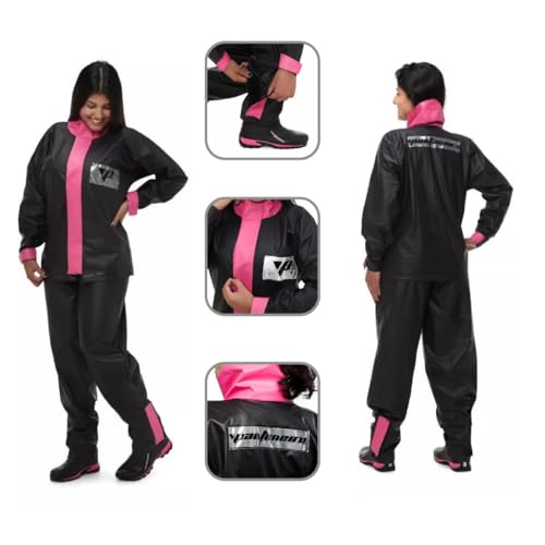 Capa de Chuva Para Motoqueiro Feminina Pvc Impermeavel Pantaneiro GG