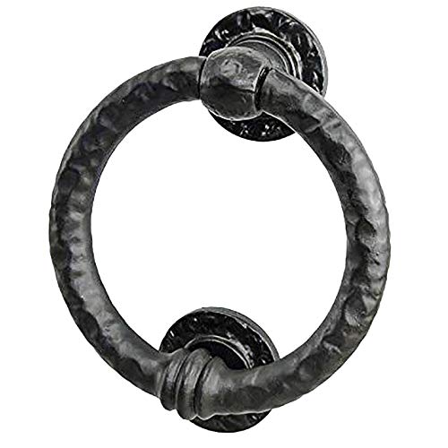 Mythrojan Large Cast Iron Ring Front Door Knocker Artisan Made Antique Knocker #TOP7