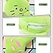 pynix Meet The Anxious Green Cat Plush Bag: Cute, Sturdy, And Handy For All Your Small - Item Needs!