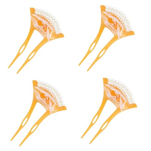 Pince à cheveux perles pour invités de mariage et coiffures de soirée élégantes en lot de 4