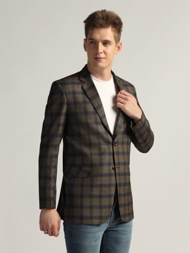 Image of TAHVO Tweed Blazer for Men - Formal & Casual Winter Wear Blazer