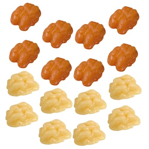 Abaodam Realistic Fake Nuts Decorations 18pcs Walnut Nuts Models for Home Party Photography Toy