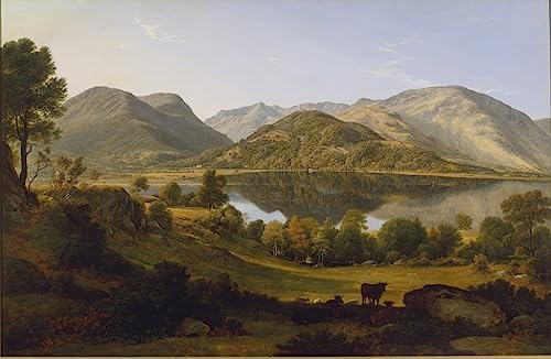 Affiche d'art Ullswater tôt le matin par Glover poster 60x90cm