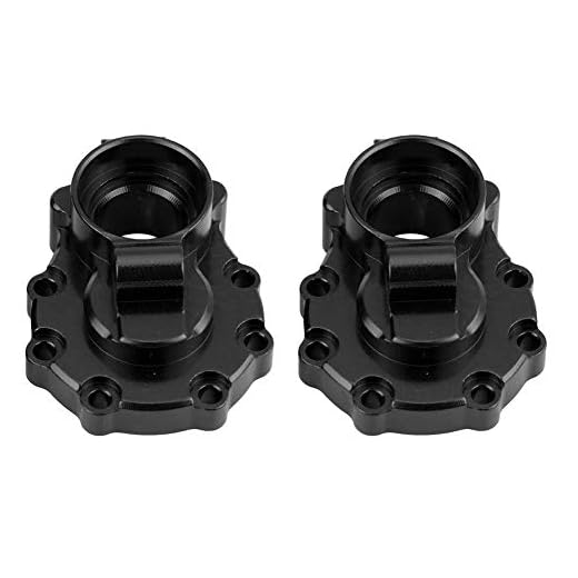 2 st RC Drive Portal Housing, Aluminium Alloy Portal Drive Housing Rear för Traxxas TRX-4 1/10 Crawler RC Upgrade Part (Black)