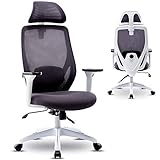 Merax Gaming Chair Computer Home Desk Chair Racing Comfy Office Chair Ergonomic High Back Reclining Executive Chair Comfortable for Gamer Teens/Adults/Kids (White)