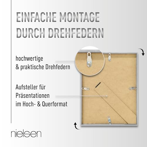 nielsen Aluminium Bilderrahmen C2, 15 x 20 cm, Braun – Ansicht 5