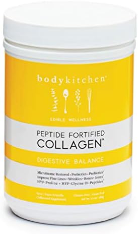 Body Kitchen - Digestive Balance Powder, Grass-Fed Collagen Powder, Prebiotics and Probiotics to Help Restore Gut Health and Promote Better Overall Wellness,10oz