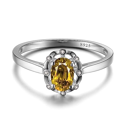 Anneaux Mariage Argent et Zircone Jaune pour Votre Grand Jour