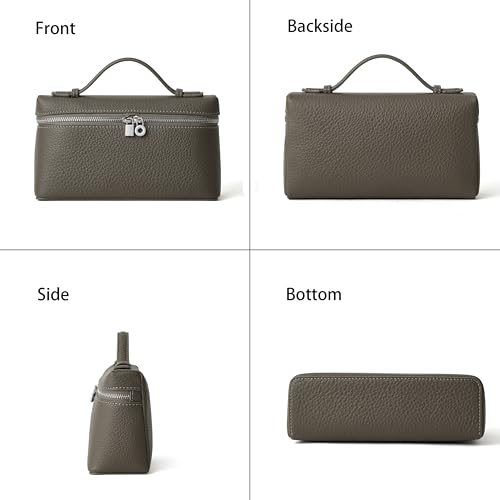 Image of DORIS&JACKY Small Leather Crossbody Bag for Women Designer Mini Top Handle Clutch Phone Bag with Adjustable Shoulder Strap