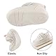 LACOFIA Baby Mädchen Lauflernschuhe rutschfeste Gummisohle Erste Sneaker Krabbelschuhe Weiß/Rosa 18(Herstellergröße:16)