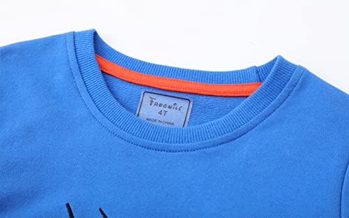 Frogwill Toddler Boys Sweatshirt Cotton Alpine Beetle Applique Crewneck Fall Sweatshirt 5T, Beetle #TOP2