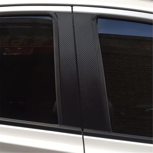 Embellecedores de columnas BC efecto carbono 3D para VW Passat B6 protegen y renuevan tus ventanas 3