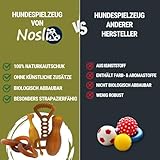 Nosli Natural Toys Snacky Tube für Hunde • Wobbler Snackball Hund • Hundespielzeug Intelligenz • Ohne Farbstoffe • 100% Naturkautschuk • Futterspielzeug & Intelligenzspielzeug