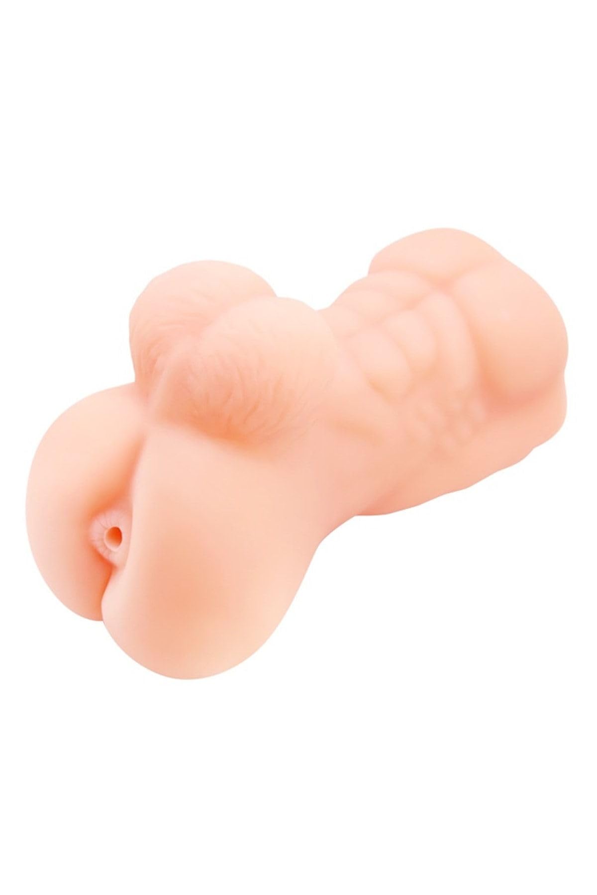 TruvaShop Truvashop 3 Boyutlu Testisli Yarım Erkek Vücutlu Suni Anal Mastürbatör