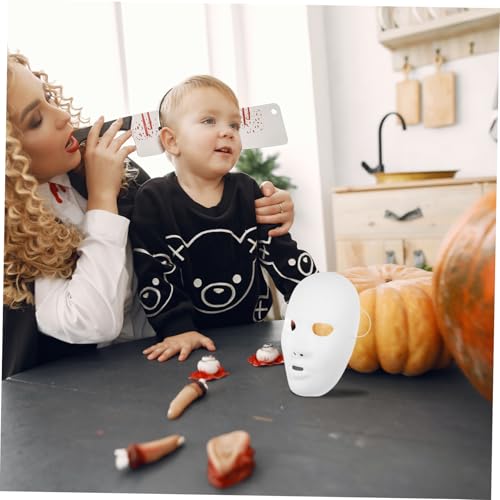 Totority 12 Unidades Mascarar Máscara De Cosplay De Rosto Inteiro Máscara Branca Máscara De Festa Br