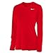 Nike Womens Long Sleeve Legend Shirt, (Medium, Varsity Red)