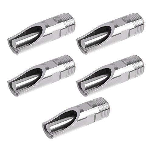 Bluecell 5PCS 1/2 NPT Stainless Steel Automatic Pig Nipple Water Drinker Feeder Waterer for Piglets, Growers