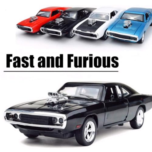 Image of Mashes Fast & Furious 7 Model Car Sports Car 1:32 Exclusive Alloy Metal Pull Back Die-cast Diecast Metal Pullback Toy with Openable Doors & Light Music Toys for Kids【Colors as Per Stock】