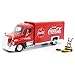 Coca-Cola 1/50 Beverage Delivery Truck With 2 Sliding doors, handcart and 2 bottle cases