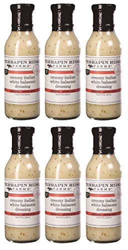 Terrapin Ridge Farms Creamy Italian White Balsamic Dressing – Six 12 Fluid Ounce Bottles