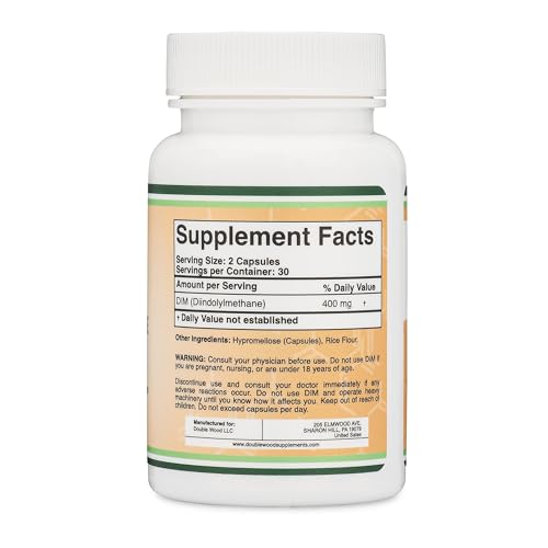 image for Double Wood Supplements DIM Supplement for Women and Men (Diindolylmet
