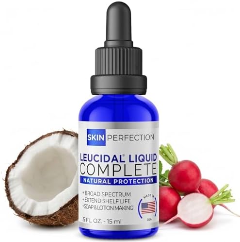 Leucidal Liquid Complete Natural Preservative Alt for DIY Skincare, .5 oz