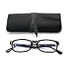 EYE ZOOM LED Lighted Reading Glasses with 2 in 1 Capacitive Stylus & Ballpoint Pen, Black,+2.50