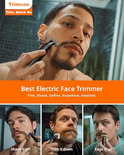 Image of [2026 Upgraded Beard & Body Hair Trimmer for Men [All-in-One] USB-C Fast Charging, Groin & Ball Hair Painless Electric Shaver, Travel Razors, Waterproof Wet /Dry Groomer, Black(Lite)