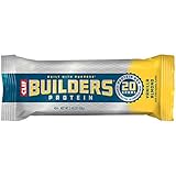 CLIF BUILDERS - Protein Bars - Vanilla Almond Flavor - 20g Protein (2.4 Ounce, 6 Count) (Now Gluten...
