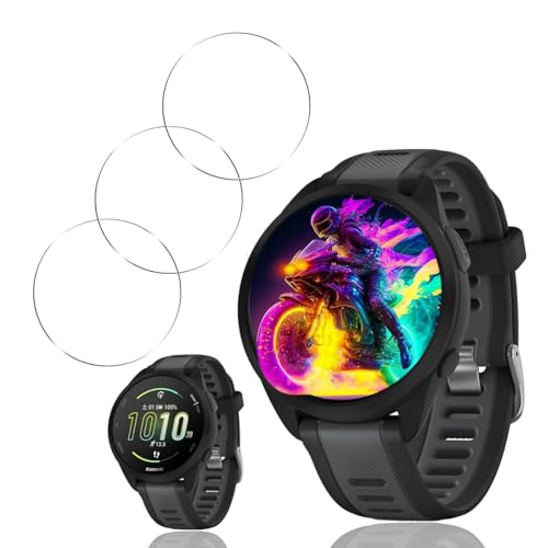 �y3���Z�b�g�z �Ή� GARMIN Forerunner 165/165 Music �K���X�t�B���� �y���{���Ɏq���z �p Forerunner 165 �t�B���� �����K���X �t�� �ی�t�B���� �d�x9 H �ϏՌ� ��U�h�~ �w��h�~ �S�ʕی� �ɔ� ����