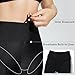 baleaf Women's Swim Capris Modest Swimsuits Plus Size High Waisted Swim Shorts Long Knee Length Swim Bottoms Bathing Suit UPF50+ with Liner and Pockets Black 2XL