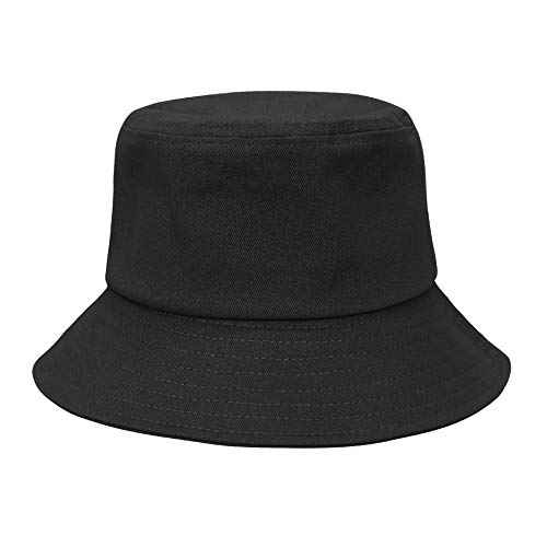 Unisex Athletic Bucket Hat Solid Colors Sun Hat With Uv Protection For Outdoor Sports Packable Summer Hats White Black #TOP4