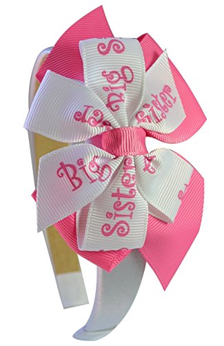 Big Sister Little Sister Hair Bow Headband Baby Hat OR Bow : YOU CHOOSE ONE ACCESSORY!