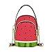 Sletend Small Cross body Bags for Women Watermelon Fruits Quilted Crossbody Cell Phone Shoulder Purse Handbags Wallet Detachable Chain Bag