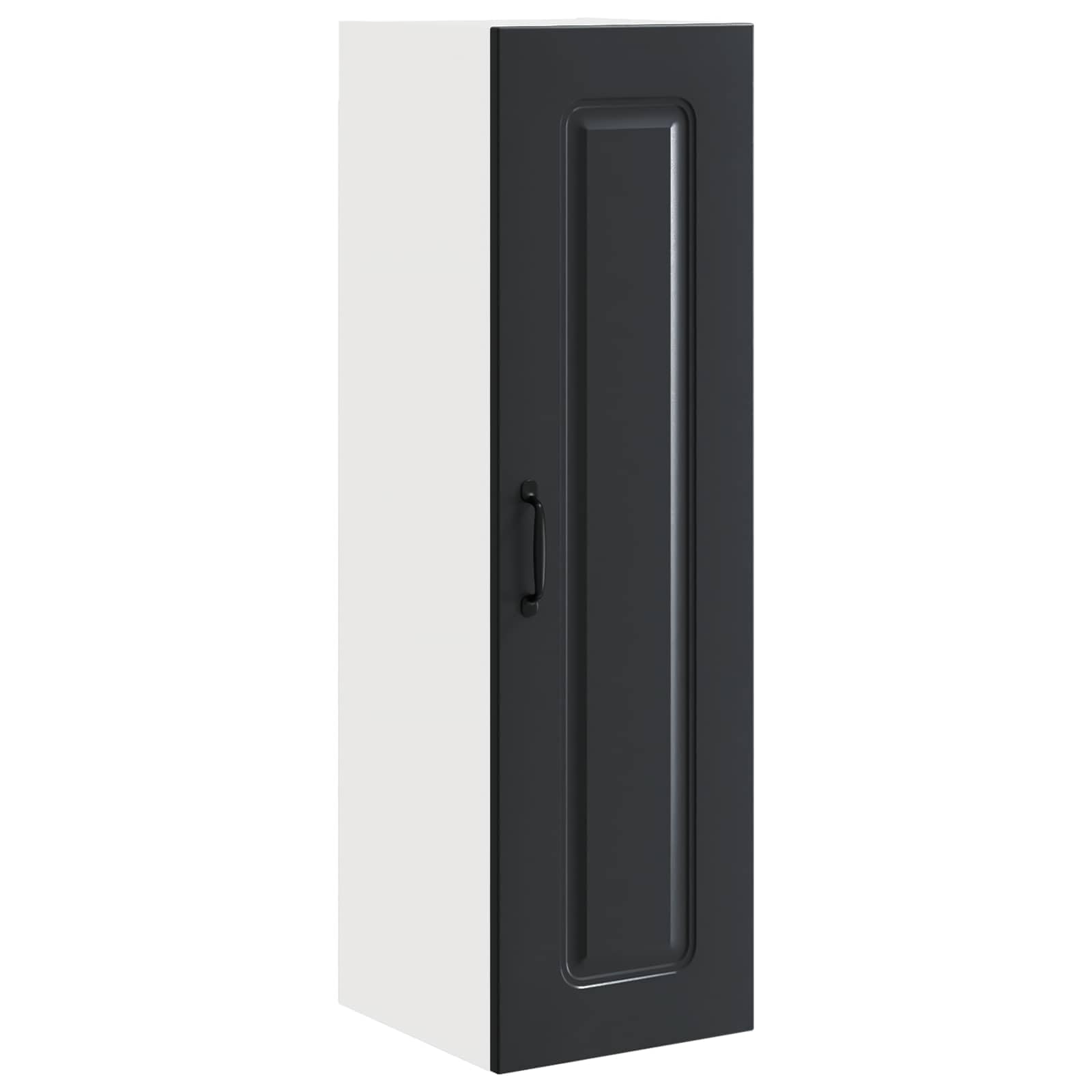 Küchenschrank Kalmar Schwarz 30 x 31 x 100 cm Holzwerkstoff mit modern Küchenaufbewahrung und großem Stauraum für eine Elegante Küchenorganisation