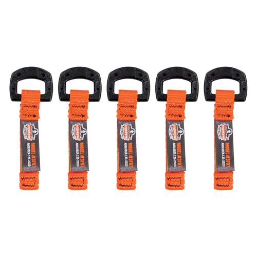 Ergodyne Squids 3707 Tool Tethering Attachment for Hand Tools, Non Conductive D-Ring, 2lbs Weight Rating, 6-Pack