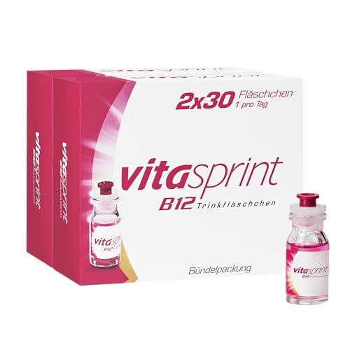 Vitamin B12 Vitasprint B12 Trinkfläschchen 2x30 St. Hochdosiertes Vitamin B12 mit wertvollen Eiweißbausteinen für mehr geistige und körperliche Energie. Bei Müdigkeit und Abgeschlagenheit