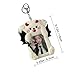 Mezfrguo Cute Photocard Holder with Keychain, Plush Animal Shaped Photo Card Cover Cartoon Protective Photocard Case Sleeves for Girls Boys