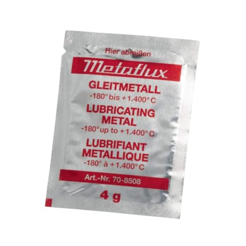 Titanium Metal Lubricant Spray & Corrosion Inhibitor| Industrial Heavy Duty Metal Lubricant Based On Titanium| Non-Flaking, Nickel, Copper and Aluminum-Free by Metaflux (0.14 Oz Pouch)