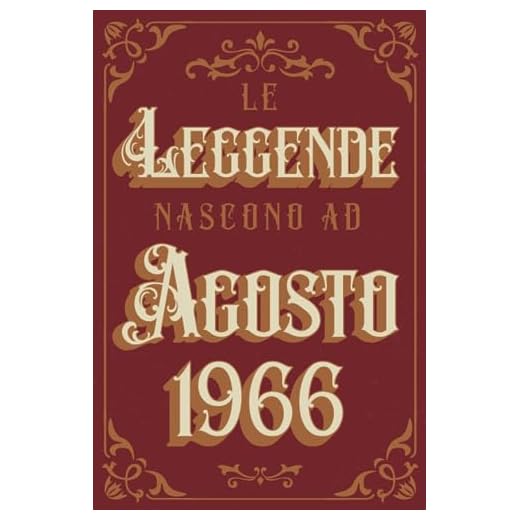 Le Leggende Nascono Ad Agosto 1966: Idea regalo originale e divertente di 57 anni per donne e uomini. Taccuino a righe