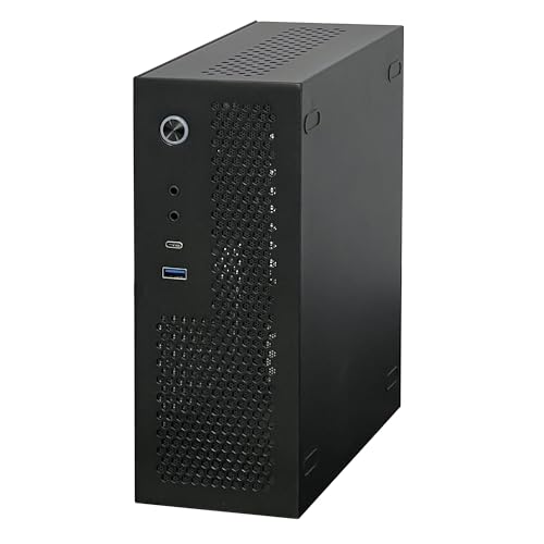Image of A09 Black Typec(10g)+USB3.0 Black Mini-ITX 0.8mm SPCC Desktop Computer Case Fit in Flex PSU